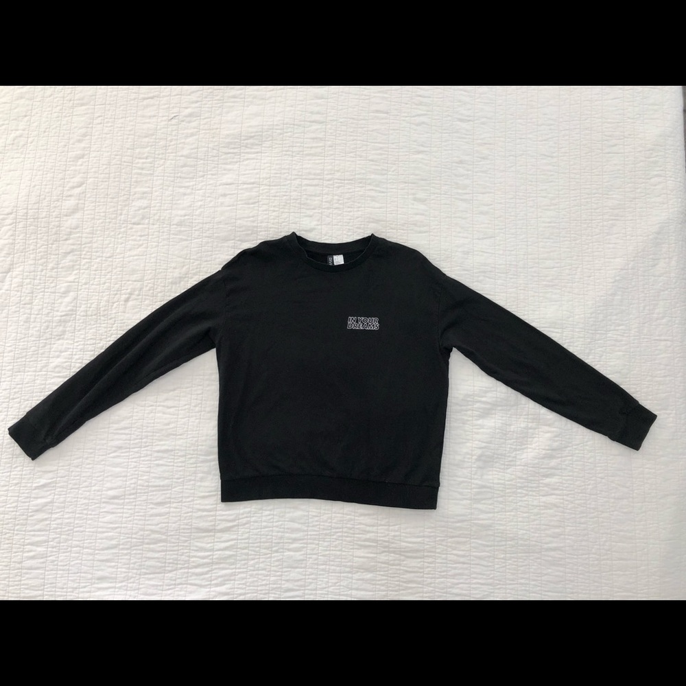 Divided Black Sweater